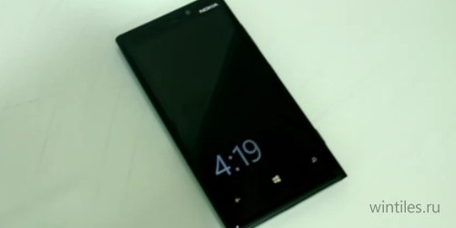 Демонстрация нового способа разблокировки на Nokia Lumia 920