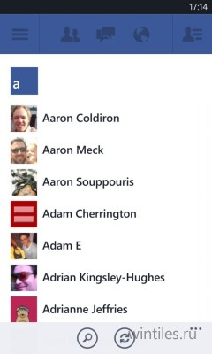 Microsoft ��������� ����-������������ ������ ���������� Facebook ��� Windows Phone