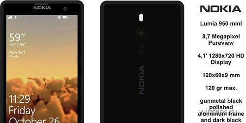 Концепт Nokia Lumia 950 Mini