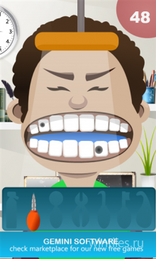 The dentist      
