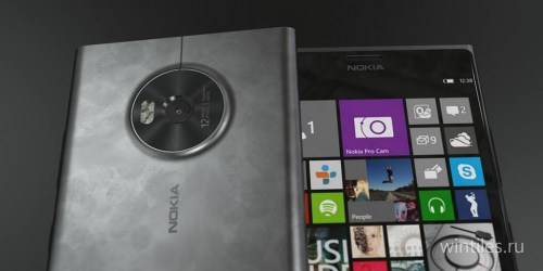 Неплохой концепт гибридного смартфона Nokia Lumia 1025