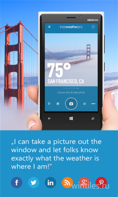  InstaWeather   Windows Phone 8!
