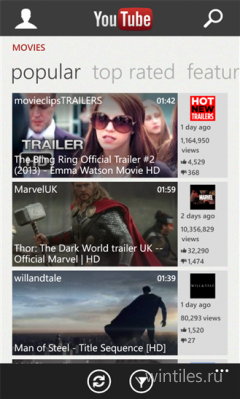   YouTube  Microsoft     Windows Phone
