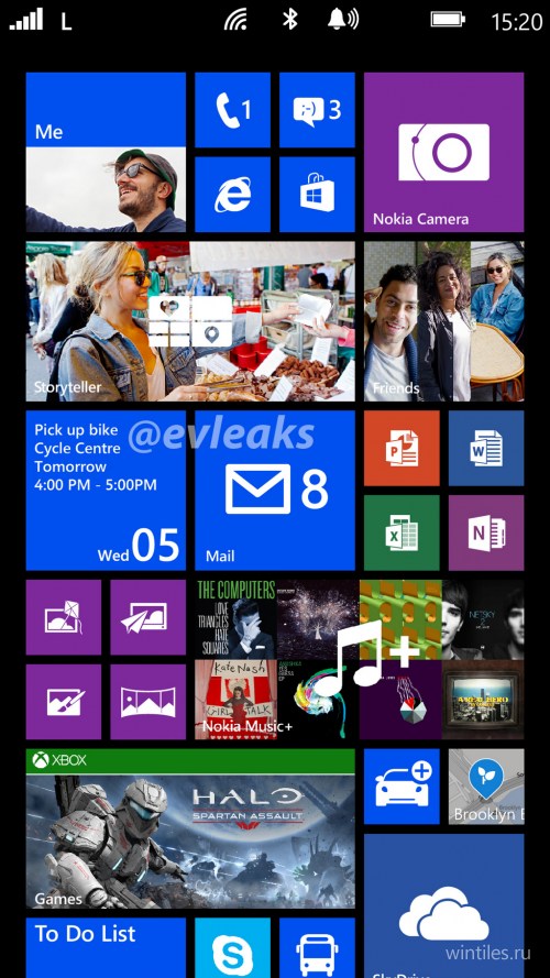В сети опубликован скриншот, сделанный на Nokia Lumia 1520 (Bandit)