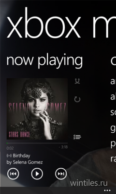 ��� Windows Phone 8 �������� ���������� Xbox Music � Xbox Video