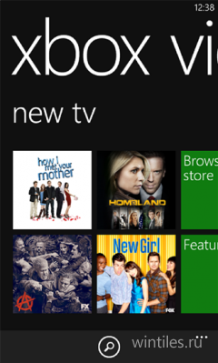 ��� Windows Phone 8 �������� ���������� Xbox Music � Xbox Video