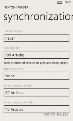 Nextgen Reader � ������ ��� Feedly
