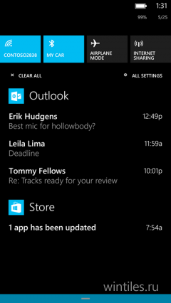 Microsoft ���������� ����������� Windows Phone 8.1