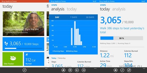 Приложение «Здоровье и фитнес» теперь поддерживает шагометр в Lumia 630/635