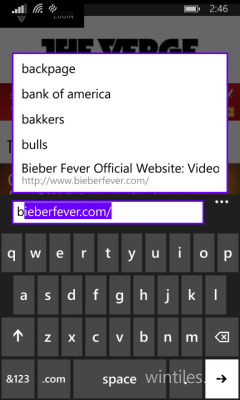   Internet Explorer 11  Windows Phone 8.1