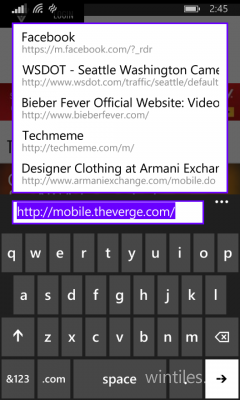   Internet Explorer 11  Windows Phone 8.1