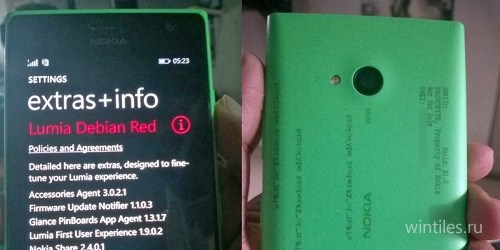 Первые фото Nokia Lumia 730 с новой прошивкой Lumia Debian Red