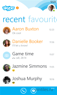 Skype ��� Windows Phone ������� ����� �����������