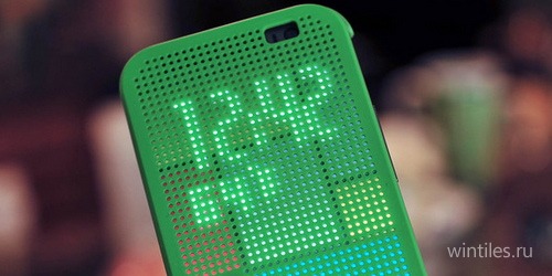 Для HTC Dot View реализована поддержка обоев и дополнительных уведомлений