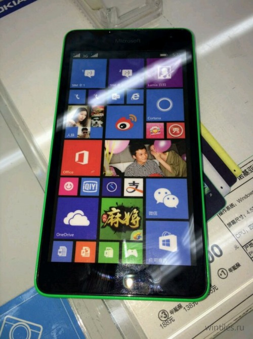 Первые реальные фотографии Microsoft Lumia 535