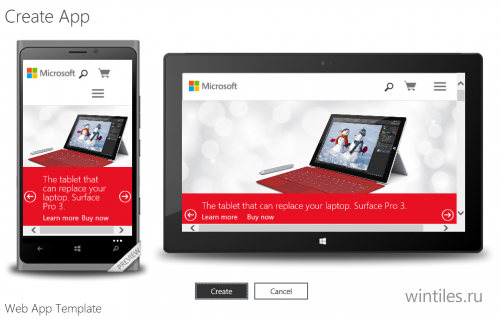 � Windows App Studio ������ ����� ������������� ���������� TouchDevelop