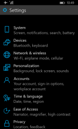 Новые скриншоты предварительной версии Windows 10 для смартфонов