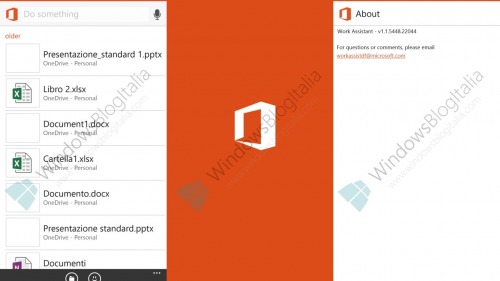 Скриншоты и видео работы приложения Microsoft Work Assistant