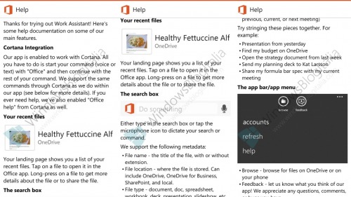 ��������� � ����� ������ ���������� Microsoft Work Assistant